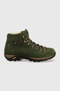 Buty trekkingowe męskie - Zamberlan buty New Trail Lite Evo Gtx męskie kolor zielony - grafika 1