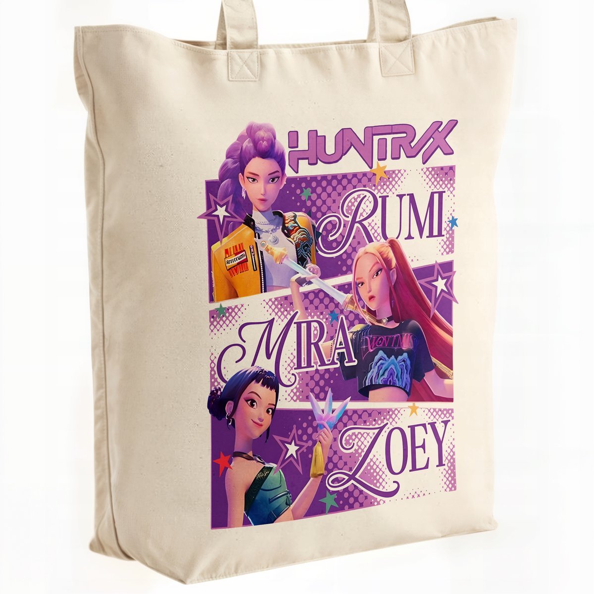 Torba bawełniana premium KPopowe Łowczynie Demonów Huntrix Saja Dla Fanów
