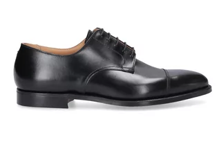 Półbuty damskie - Crockett & Jones Buty biznesowe Derby RIPON czarny - grafika 1