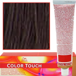 Wella Color Touch Krem Tonujacy bez Amoniaku 4/77 Ciemny Brąz 60ml - Farby do włosów i szampony koloryzujące - miniaturka - grafika 1
