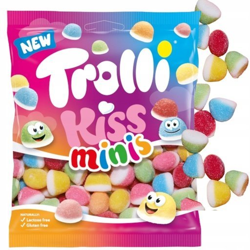 Żelki Kiss Minis Trolli Urocze żelki W Kształcie Ust O Owocowym Smaku100g