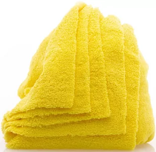 Work Stuff Gentleman Basic 5-Pack Yellow  delikatna mikrofibra bez obszycia, 40x40cm, 350gsm, 5 sztuk - Akcesoria do mycia samochodu - miniaturka - grafika 1