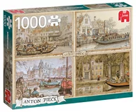 Puzzle - Jumbo Puzzle 1000 PC Pieck Łodzie kanałowe G3 - miniaturka - grafika 1