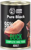 Mokra karma dla psów - JohnDog Pure Black Adult kaczka 400g - miniaturka - grafika 1