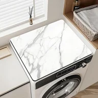 Akcesoria i części do pralek i suszarek - TEMU 1 szt. Nowoczesna mata chłonna do pralki, ochronna mata na blat suszarki - wzór czarno-białego marmuru - mata pod ekspres do kawy, mata do - miniaturka - grafika 1