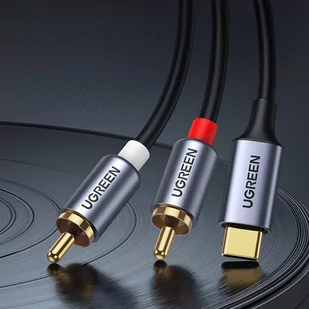 Ugreen kabel przewód audio dźwiękowy USB Typ C (męski) - 2RCA (męski) 1,5m szary (20193 CM451) - Kable USB - miniaturka - grafika 4