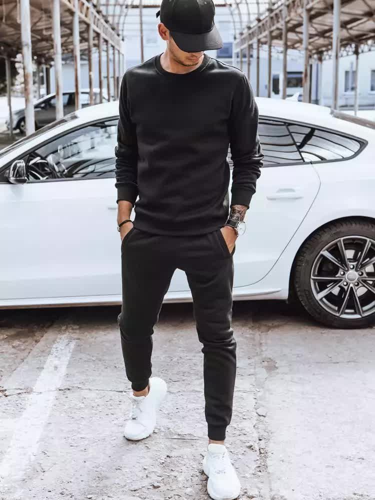 Dres męski ocieplany czarny Dstreet AX0606-XXL