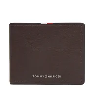 Portfele - Duży Portfel Męski Tommy Hilfiger Th Corp Mini Cc Wallet AM0AM13739 Brązowy - miniaturka - grafika 1