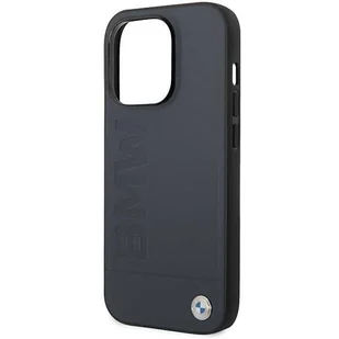 Etui BMW BMHMP14LSLLNA iPhone 14 Pro 6,1" granatowy/navy hardcase Leather Hot Stamp MagSafe - Etui i futerały do telefonów - miniaturka - grafika 6