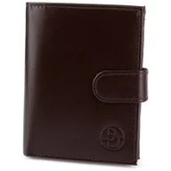 Portfele - Portfel męski skórzany ARTURO 123A ciemnobrązowy - miniaturka - grafika 1