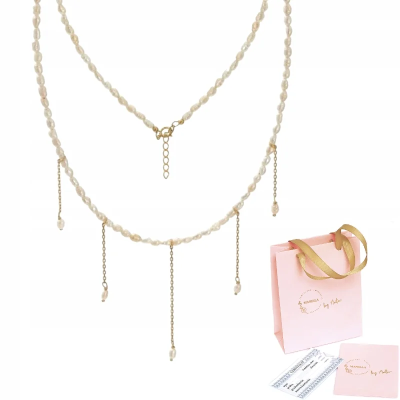 Choker Ślubny 925 Perła