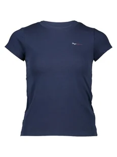 Pepe Jeans Koszulka w kolorze granatowym - Koszulki i topy damskie - miniaturka - grafika 1
