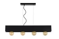 Lampy sufitowe - Lucide SURTUS Czarna 4xE27 Lampa wisząca 30474/04/30 30474/04/30 - miniaturka - grafika 1