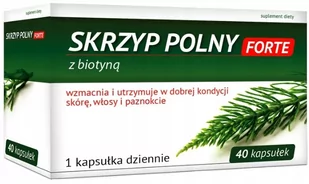MBM Skrzyp Polny Forte z Biotyną włosy skóra, 40 kap. - Włosy, skóra, paznokcie MBM Skrzyp Polny Forte z Biotyną włosy skóra, 40 kap. - Włosy, skóra, paznokcie - miniaturka - grafika 1