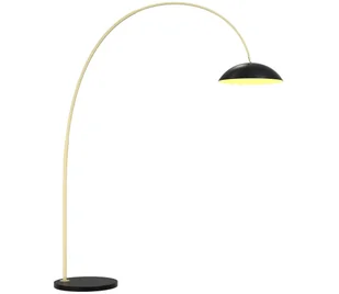 Wofi 3001-104 - LED Ściemnialna lampa podłogowa ROSCOFF LED/21W/230V czarna/złota - Lampy stojące - miniaturka - grafika 1