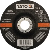 Tarcze do pił - Yato Tarcza do cięcia metalu, wypukła 125x2,5x22 mm YT-6116 - miniaturka - grafika 1