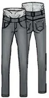 Spodnie damskie - Spodnie jeansowe damskie, ciążowe, slim, szare, Bellybutton - miniaturka - grafika 1
