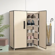 Szafki na buty - Lumarko Szafka na buty, kremowa, 60x28x90 cm, materiałowa - miniaturka - grafika 1
