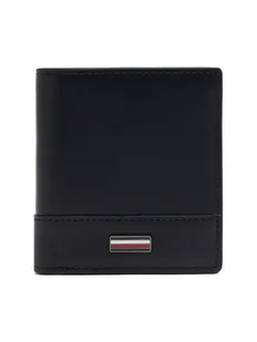 Tommy Hilfiger Duży Portfel Męski Th Corp Trifold AM0AM13247 Czarny - Portfele - miniaturka - grafika 1