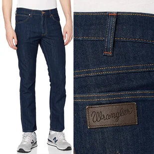 Wrangler Greensboro Ocean Squall Granatowe W38 L36 - Spodnie męskie - miniaturka - grafika 1