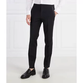 Spodnie męskie - HUGO Wełniane spodnie Hesten224E1X | Extra slim fit - grafika 1