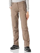 Paski - VAUDE Wanderhose Damen Farley Stretch Capri T-Zip III, regulowane zapięcie na zamek trekkingowe, Bequeme Stretch-Wanderhose – pasek na ramiączkach i schnelltrocknend - miniaturka - grafika 1