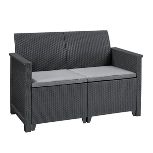 Sofa ogrodowa Elodie antracytowa Keter - Sofy ogrodowe - miniaturka - grafika 1