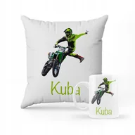 Gadżety dla niej i dla niego - Zestaw Poduszka + Kubek Z nadrukiem Motocross Cross Motor PREZENT #19 - miniaturka - grafika 1