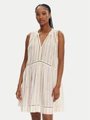 Sukienki - Seafolly Sukienka letnia Ladder 55405-DR Beżowy Relaxed Fit - miniaturka - grafika 1