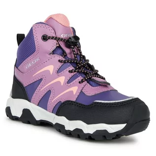 Buty dla dziewczynek - Sneakersy Geox J Magnetar G. B Abx J264LB 054FU C8382 D Violet/Orange - grafika 1