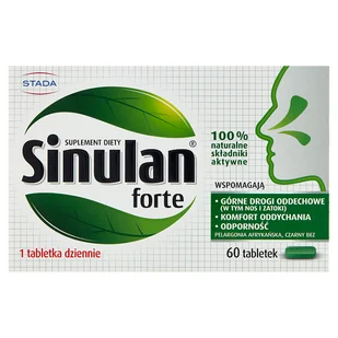 Walmark Sinulan Forte 60 Tabletek - Suplementy diety - miniaturka - grafika 1