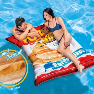 Intex Materac do pływania Potato Chips, 178x140 cm, 58776EU - Akcesoria do basenów - miniaturka - grafika 1