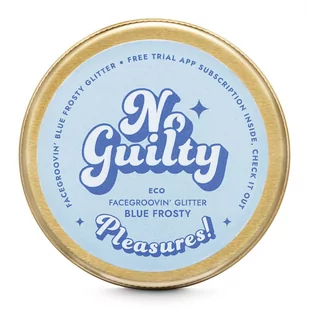 Ministerstwo Dobrego Mydła - No Guilty Eco Facegroovin'' Glitter - Biodegradowalny brokat do twarzy i ciała - 10 g - BLUE FROSTY - Cienie do powiek - miniaturka - grafika 1