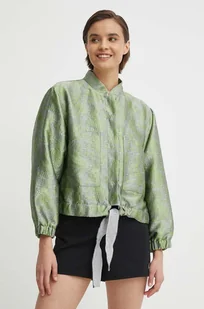 Emporio Armani kurtka damska kolor zielony przejściowa oversize 3D2B85 2NGXZ - Kurtki damskie - miniaturka - grafika 1