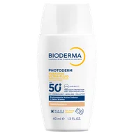 Balsamy i kremy do opalania - Bioderma Photoderm XDefense, ultralekki fluid o działaniu detoksykującym, kolor 02, SPF 50+, 40 ml - miniaturka - grafika 1