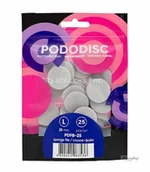 Pielęgnacja stóp - Staleks - Pro Pododisc - Disposable Files for Pedicure Disc - Wymienne nakładki polerki do Pododisc - rozm. L - 25 mm. - 25 szt. - White - miniaturka - grafika 1