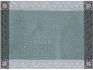 Obrusy i serwetki - Le Jacquard Fran ais Podkładka żakardowa na stół Symphonie Baroque Zielona - miniaturka - grafika 1