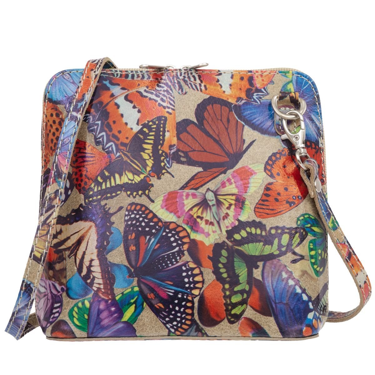 Mała Torebka Skórzana Kaletnik Conica Motyle