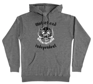 Bluzy męskie - bluza męska INDEPENDENT MOTORHEAD WARPIG HOODED HEAVYWEIGHT SWEATSHIRT GUNMETAL HTHR - miniaturka - grafika 1