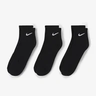 Skarpetki męskie - Skarpety za kostkę NIKE NIKE EVERYDAY CUSHIONED SX7667-010 – Czarny - miniaturka - grafika 1