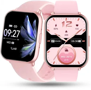 Zegarek Damski SMARTWATCH RUBICON różowy - Smartwatch - miniaturka - grafika 1