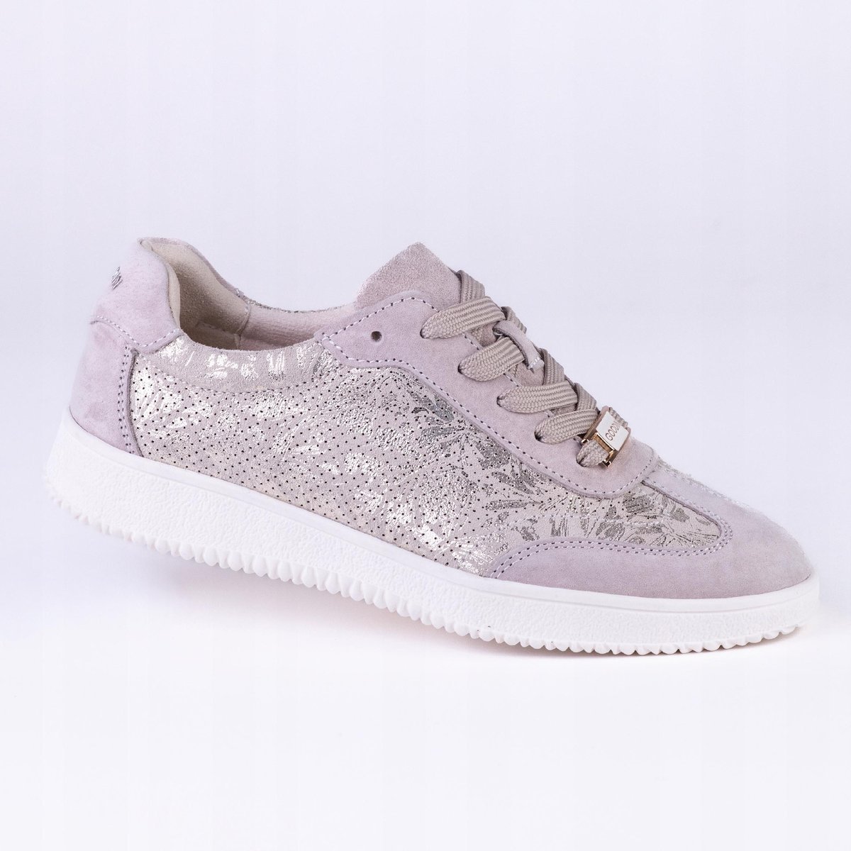 Półbuty damskie casualowe skóra GOODIN GD-XW-1014 lekkie beż złoto 41