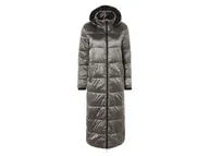 Płaszcze damskie - esmara® Pikowany płaszcz damski maxi (XS (32/34), Srebrny) - miniaturka - grafika 1