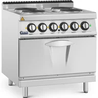 Akcesoria gastronomiczne - Kuchnia elektryczna z piekarnikiem 4 palniki 400 V 13.9 kW - miniaturka - grafika 1