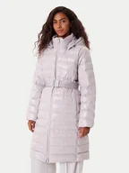 Kurtki damskie - Calvin Klein Kurtka zimowa LV044D543G Szary Slim Fit - miniaturka - grafika 1