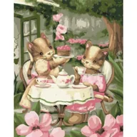 Malowanie po numerach - Ideyka Malowanie po numerach - Picie herbaty.. 40x50cm - miniaturka - grafika 1