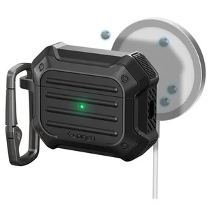 Etui / Pokrowiec Spigen Tough Armor pro AirPods Pro 2 s MagSafe (ACS05480) Czarne - Akcesoria do słuchawek Etui / Pokrowiec Spigen Tough Armor pro AirPods Pro 2 s MagSafe (ACS05480) Czarne - Akcesoria do słuchawek - miniaturka - grafika 1