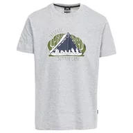 Koszulki męskie - Trespass mężczyzn Camp spędzania wolnego czasu z krótkim rękawem T-Shirt -  xxs szary melanż MATOTSM10011 - miniaturka - grafika 1