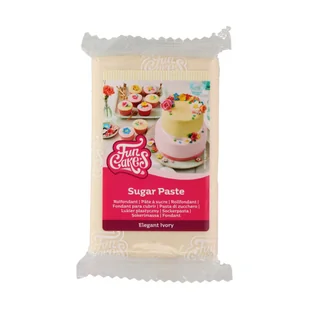 Masa cukrowa, fondant KOŚĆ SŁONIOWA - Elegant Ivory FunCakes, 250 g - Dodatki do ciast w proszku - miniaturka - grafika 1