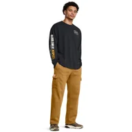Spodnie sportowe męskie - Męskie spodnie treningowe Under Armour Project Rock Icon Fleece Tools Of The Trade Pants - brązowe - UNDER ARMOUR - miniaturka - grafika 1